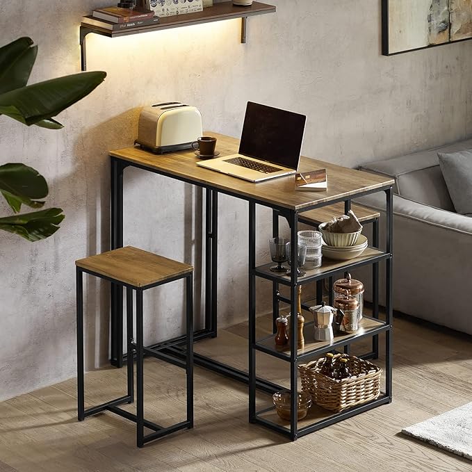 Bar Table Set with Bar Stools - Image 4