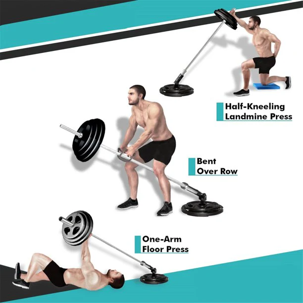 Barbell Landmine Attachment T-bar Row Plate Post Insert Landmine - Image 4