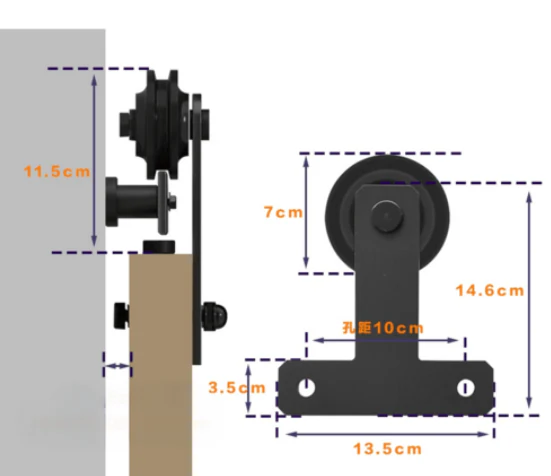 Barn Door Hardware 2.5M - Image 4