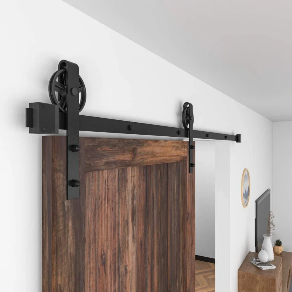 Barn Door Hardware I - Shaped Rollers Track Rail 2m - Image 5
