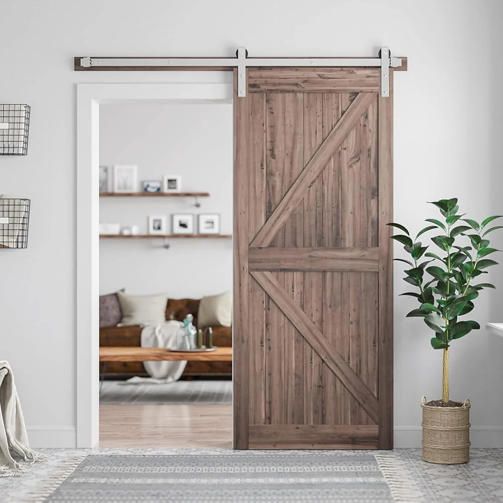 Barn Door Hardware Sliding Door Stainless Steel 1.5m - Image 3