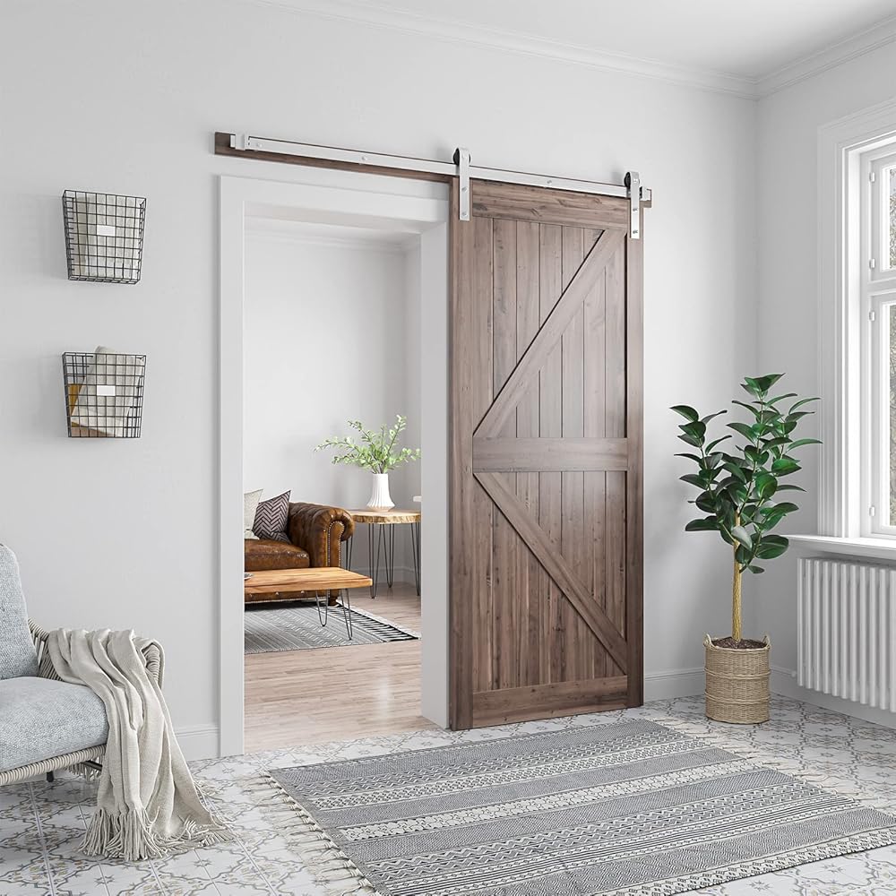 Barn Door Hardware Sliding Door Stainless Steel 1.5m - Image 6