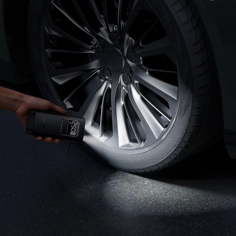 Baseus Car Air Inflator Portable Rechargeable With LCD Digital Display - Image 4