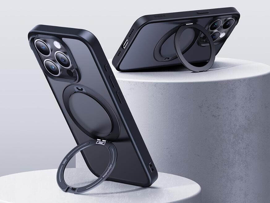 Baseus Magnetic 360 degree rotatable Ring Kickstand Phone Case - Image 2