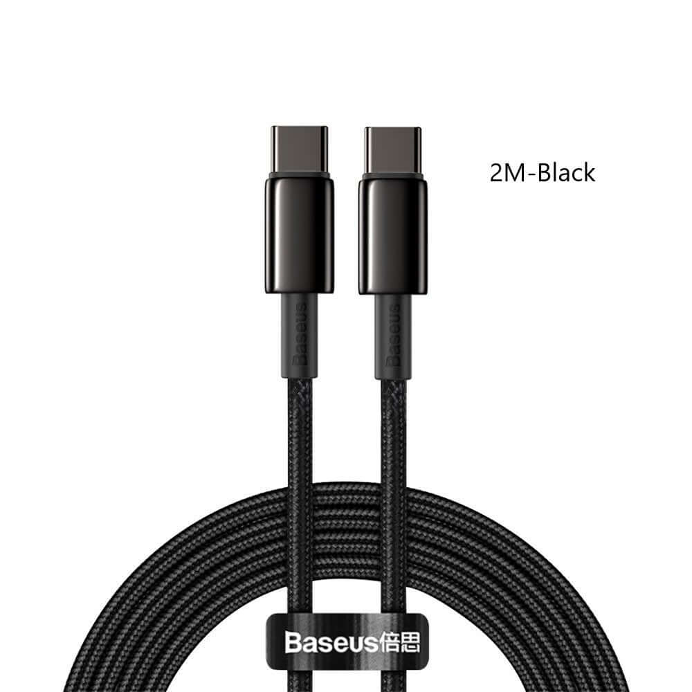 Baseus USB C / Type C to USB C / Type C fast charging data Cable Max 100W - Image 2