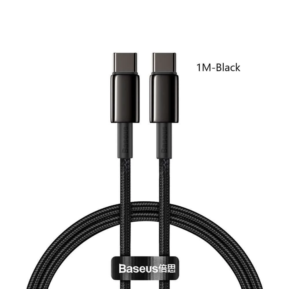 Baseus USB C / Type C to USB C / Type C fast charging data Cable Max 100W - Image 3