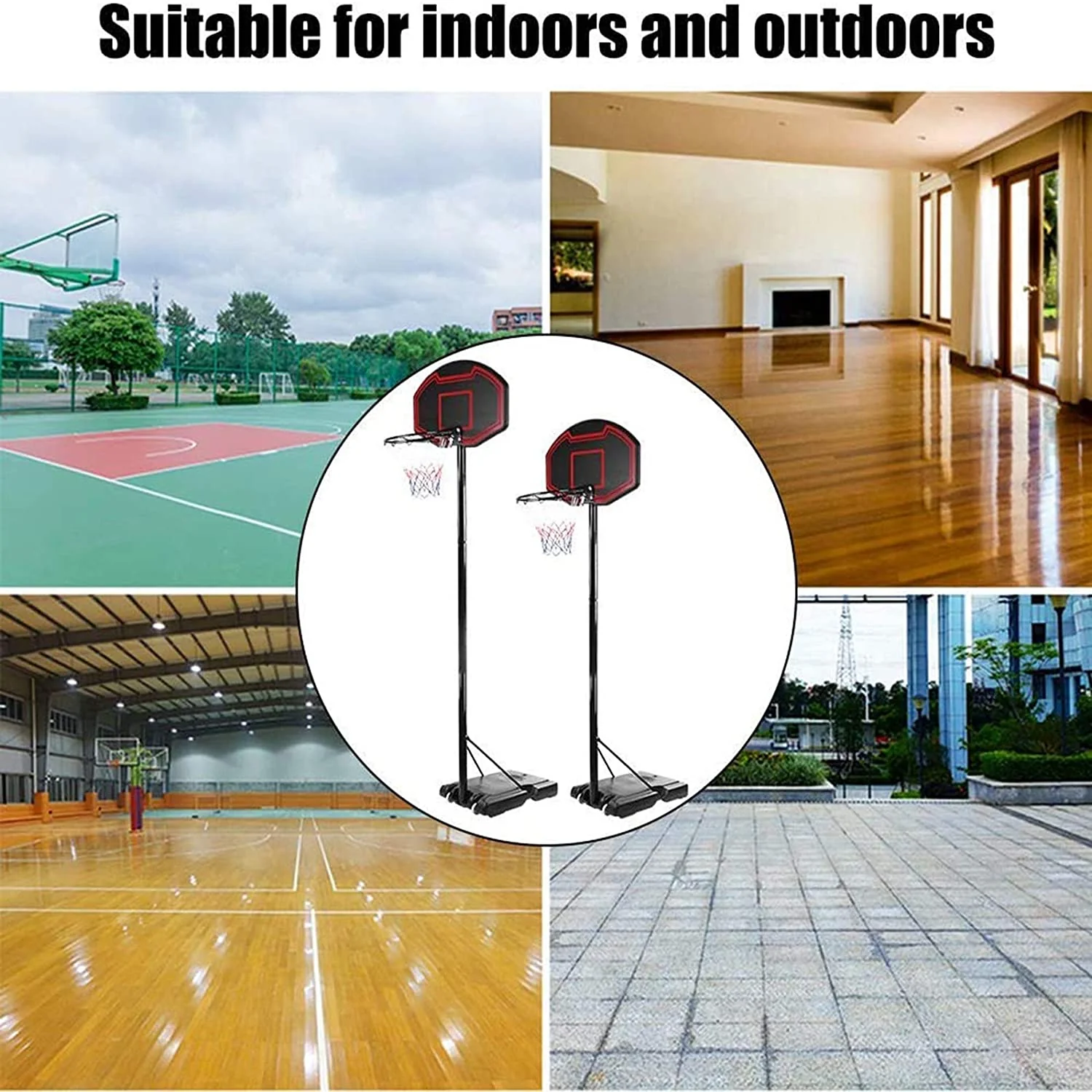 Adjustable Portable Basketball Hoop 2.1 M - Image 11