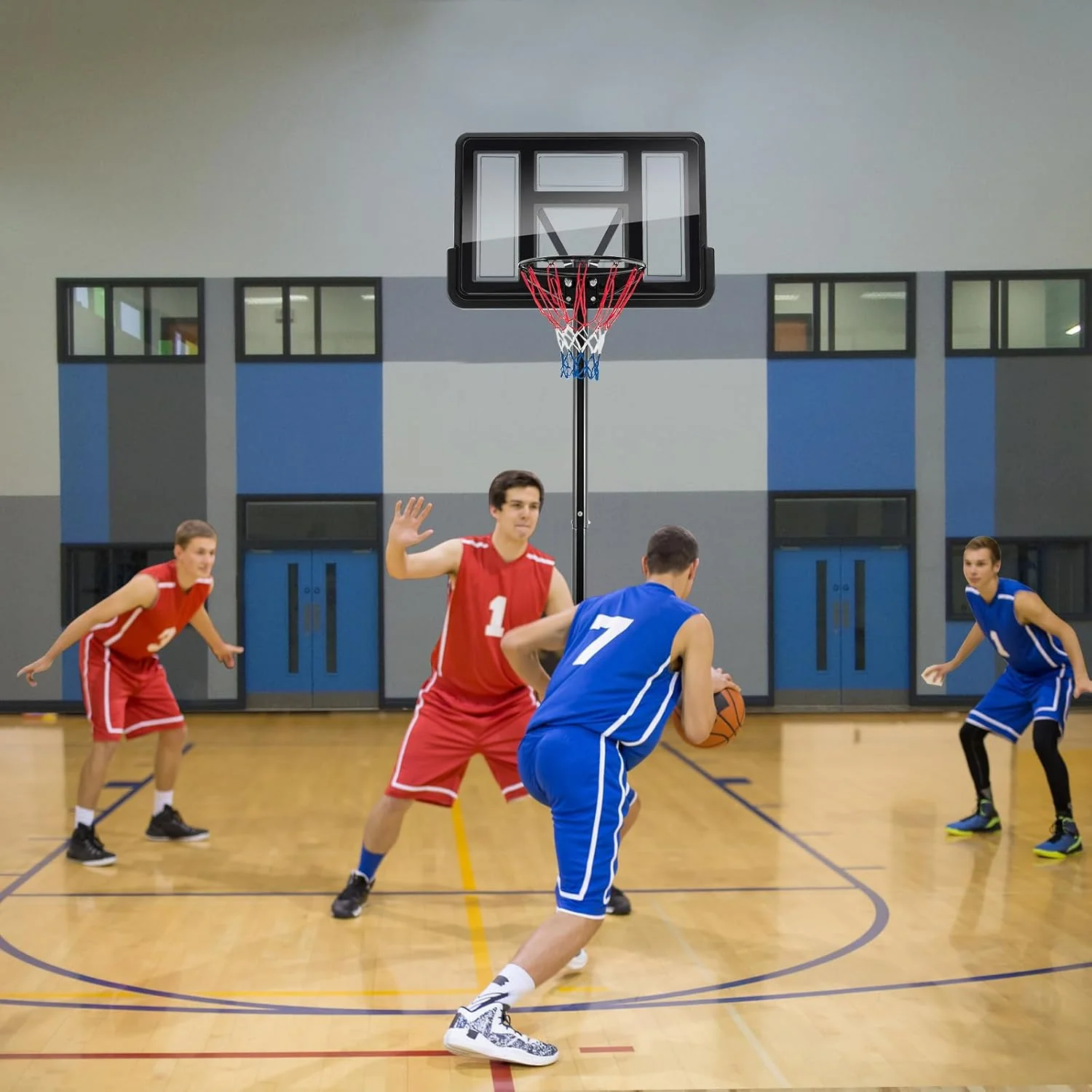 Basketball Hoop with stand height adjustable Hoop 3.05m - Image 8