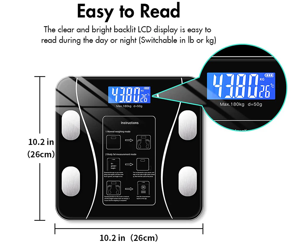 Bathroom Scales Bluetooth Body Fat Scale - Image 5