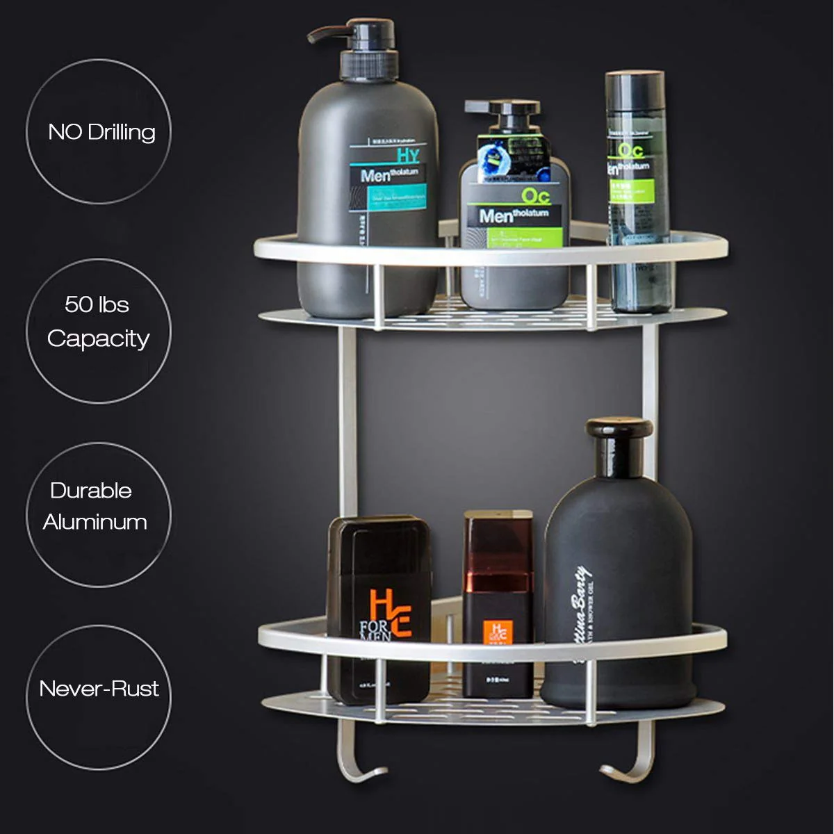 Bathroom Shelves Corner Shelf - Image 3