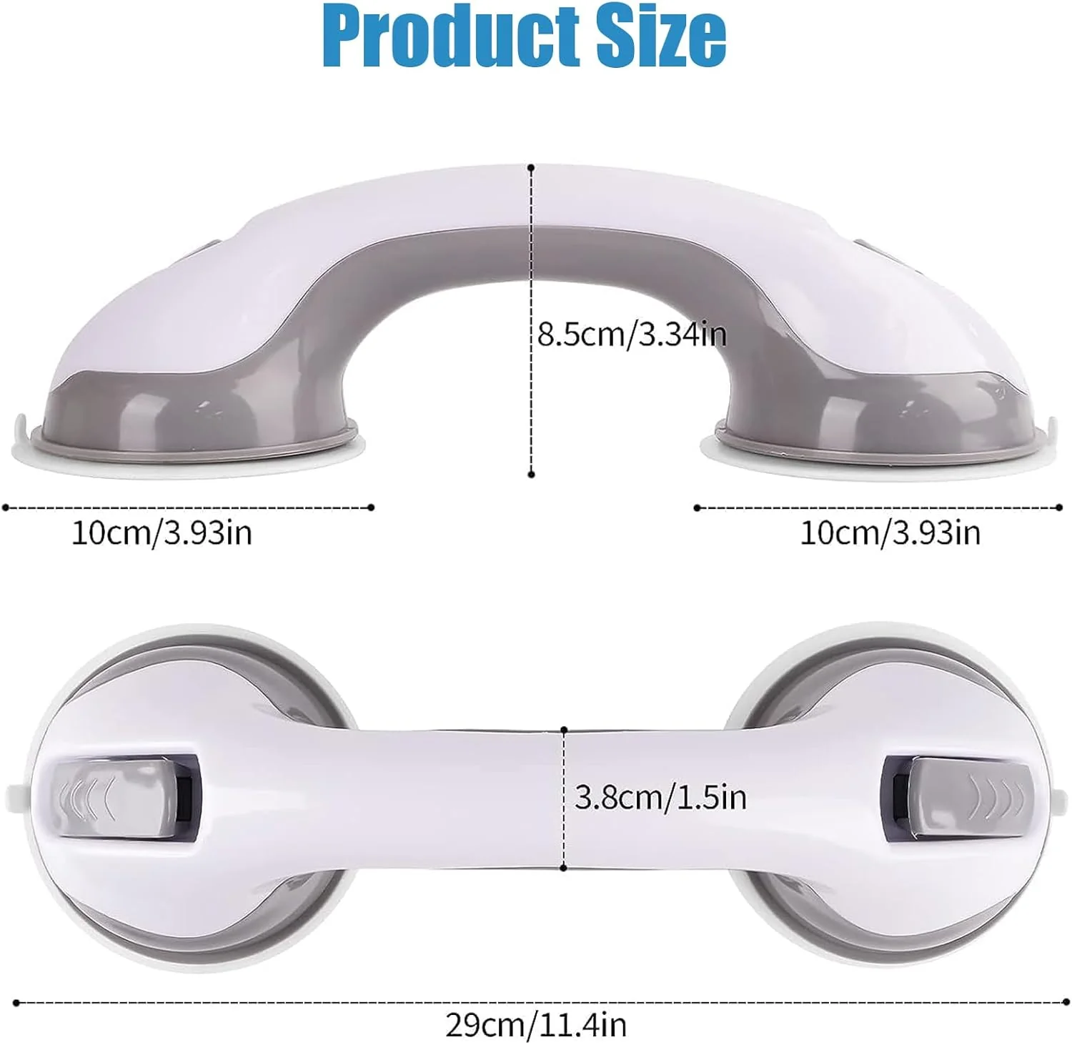 Bathroom Suction Grab Bars Armrest Toilet Assist Handle Shower Handle - Image 5