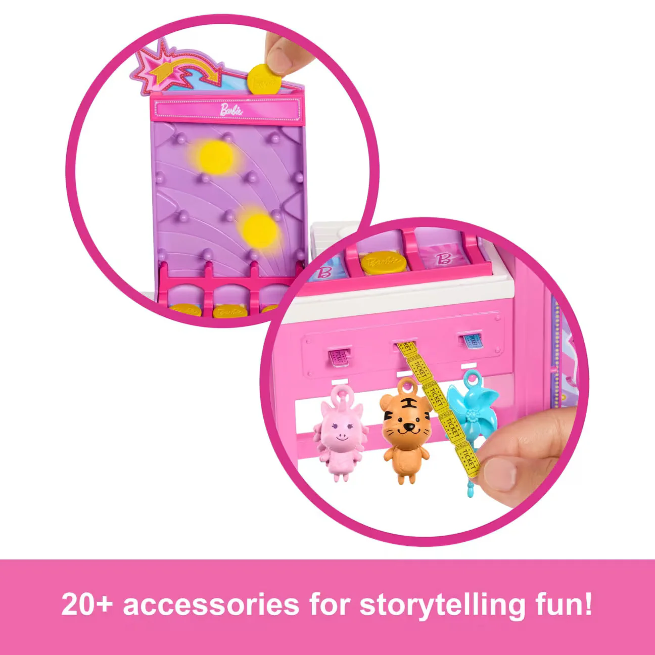 Barbie Beach Detectives Malibu Doll, Cotton Candy Game Playset & Accessories - Image 4