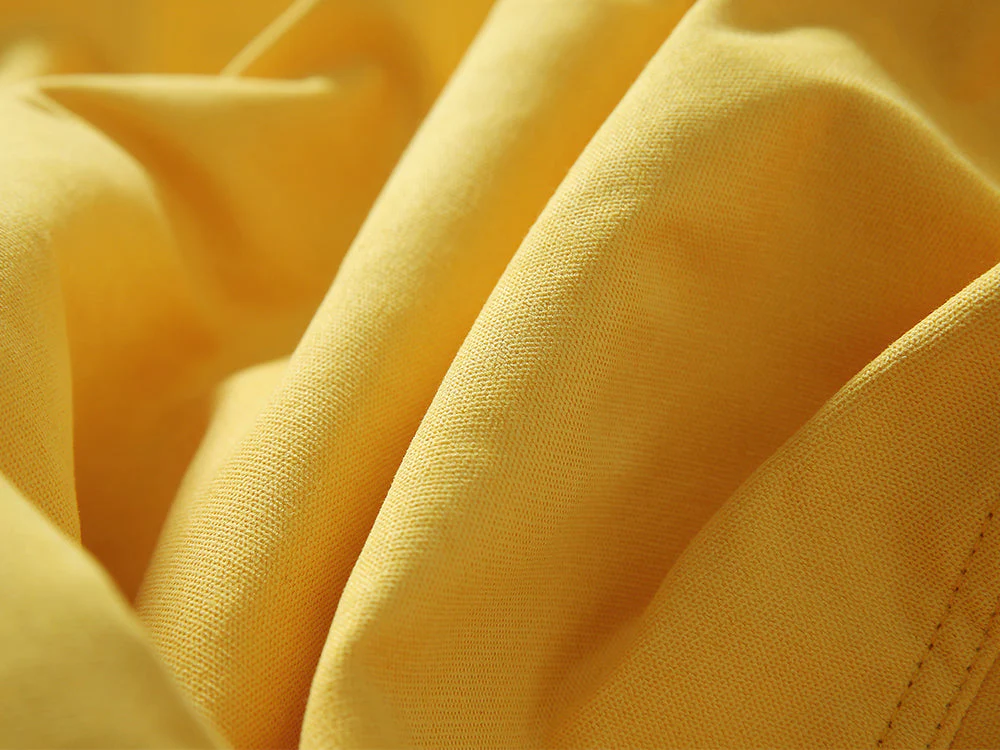 Bean Bag Chair with Footstool-Yellow - Image 3