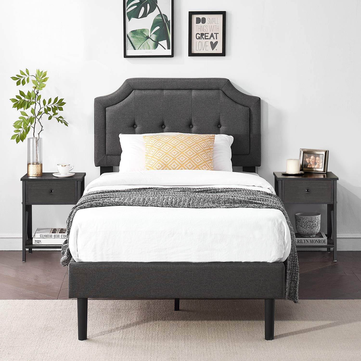 Bedside Table Nightstands with Drawer - Image 7