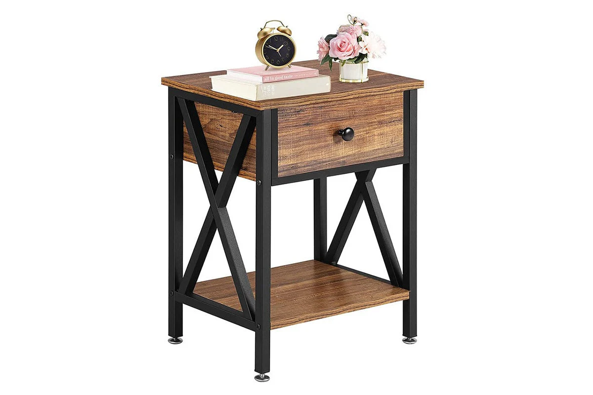Bedside Table Nightstands with Drawer - Image 4