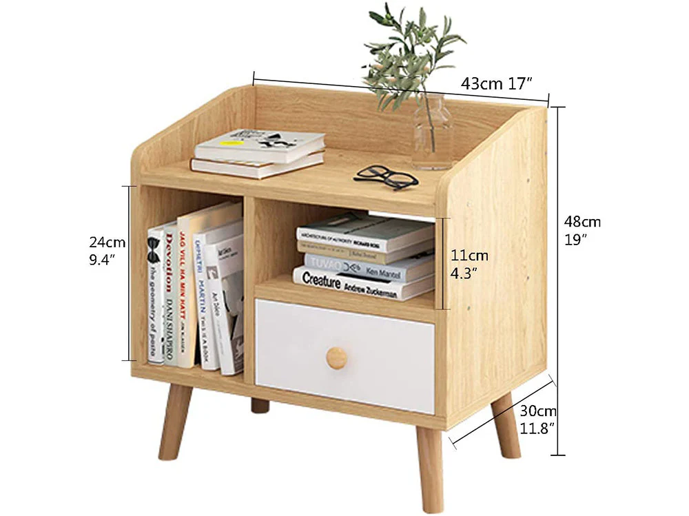 Bedside Table With Drawer - Image 7