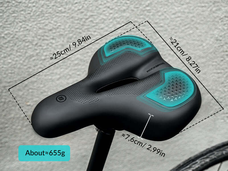 Bicycle Saddle Shockproof Cycling Bike Seat PU Leather Comfortable - Image 7