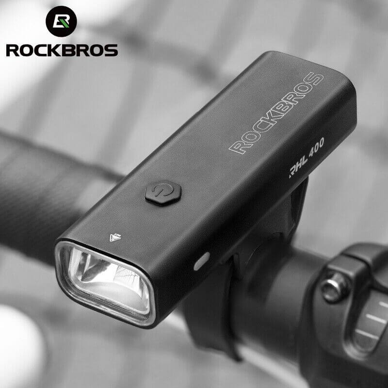 Bike Front Light Bicycle 400 Lumens Handlebar Lamp Headlight Aluminum Waterproof - Image 2