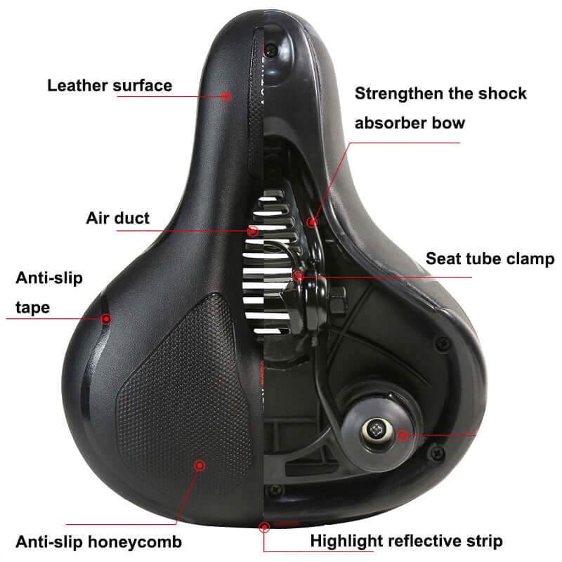Bike Saddle Bike Seat Blue Confortable Ride - Image 4