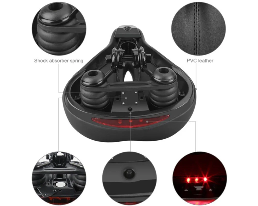 Bike Saddle Bike Seat With Tail light - Image 5
