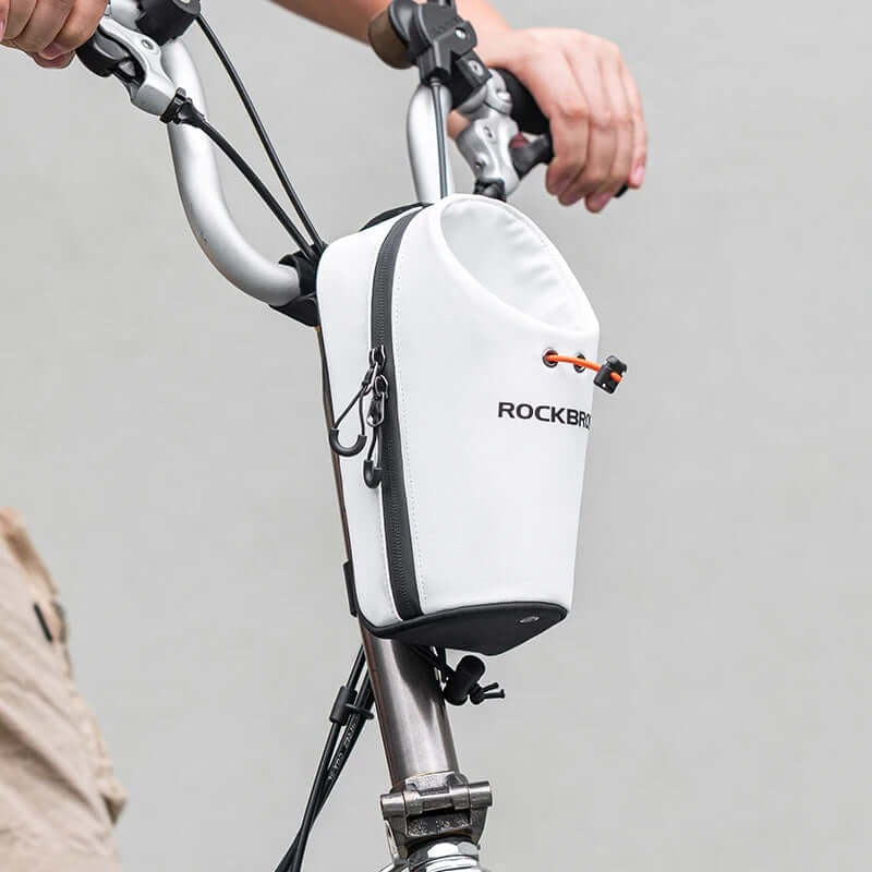 Bike Scooter Front Handlebar Bicycle Water Bottle Bag 1.5L - White - Image 2