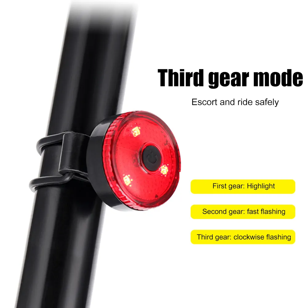 Bike Taillight - USB Rechargeable Cycling Saddle Rear Light for Safety - Image 3