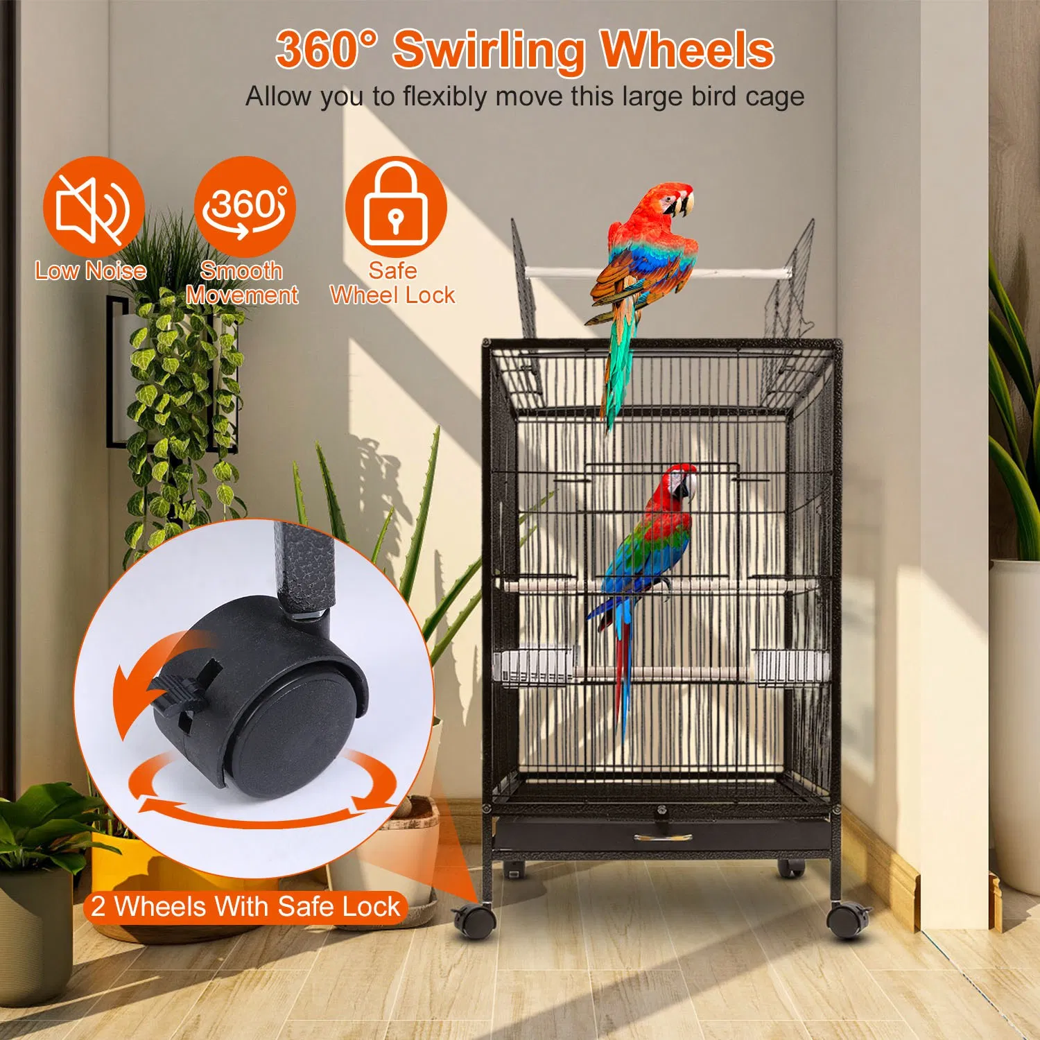 Bird Cage Parrot Aviary Perch Carrier - Image 11