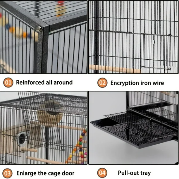 Bird Cage Parrot Aviary Perch Carrier - Image 7