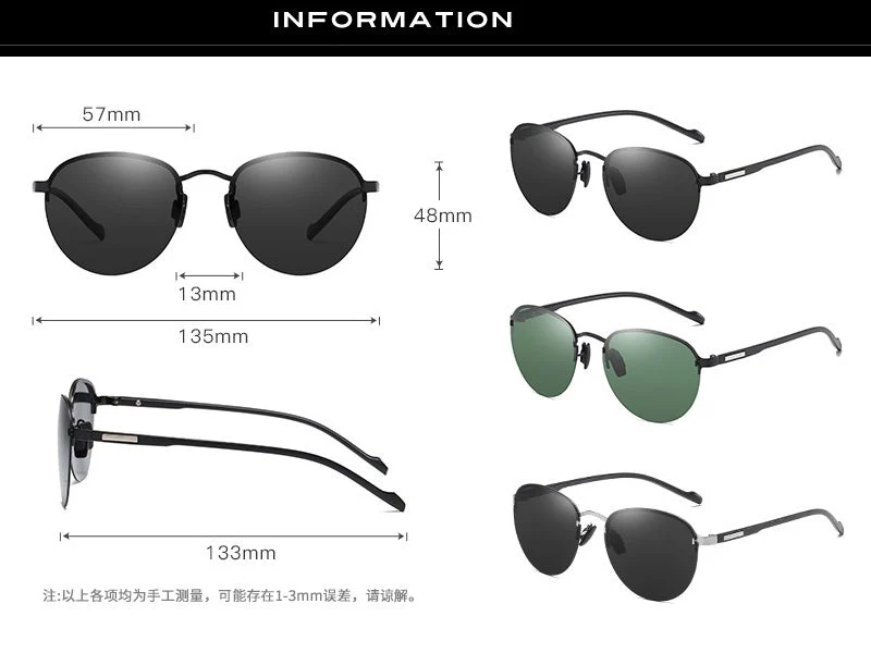 BLACK/B HD Polarized Lens Sunglasses Anti-Blue Ray Hydrophobic - Image 6