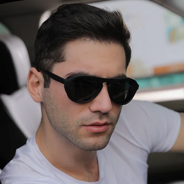 BLACK - HD Polarized Lens Sunglasses Anti-Blue Ray Hydrophobic - Image 2