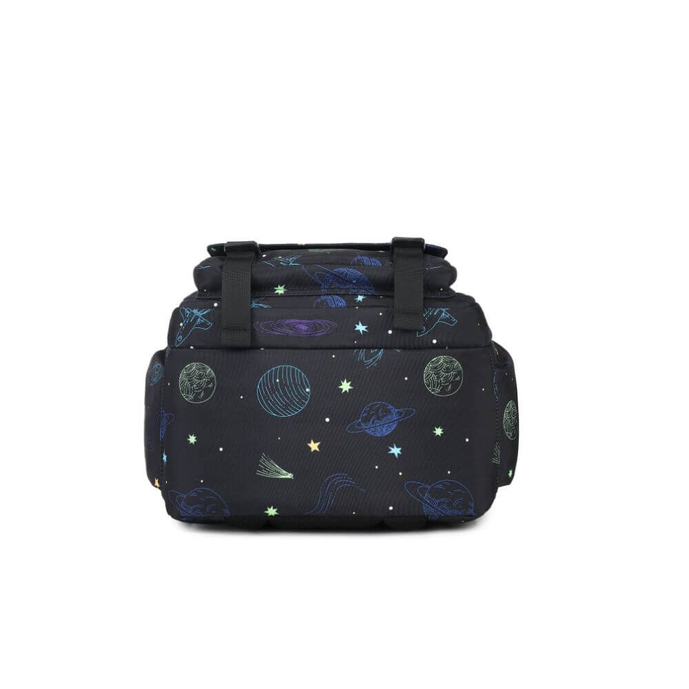 Black School Bag for Boys & Kids Backpack NZ | Galaxy Spaceship - Image 5