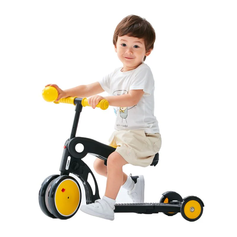 Blue Convertible 3-in-1 Balance Bike, Tricycle, Scooter & Stroller for Aged 1-3-6 Years Old - Image 5