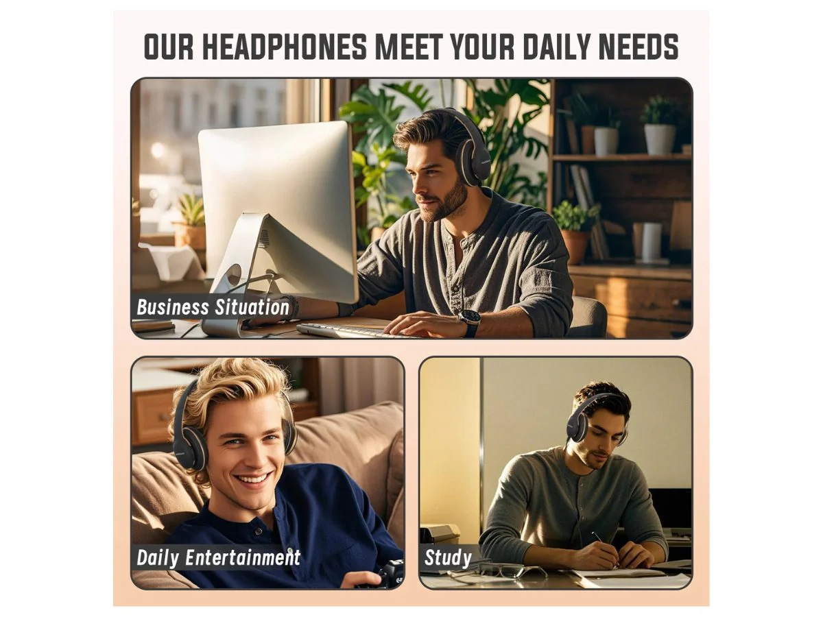 Bluetooth Headphones - Over-Ear Wireless Bluetooth Headphones - Image 14
