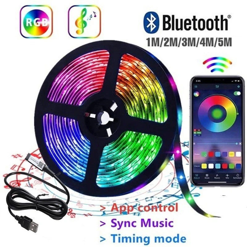 Bluetooth LED Strip Lights 15M Colour Changing - Image 4