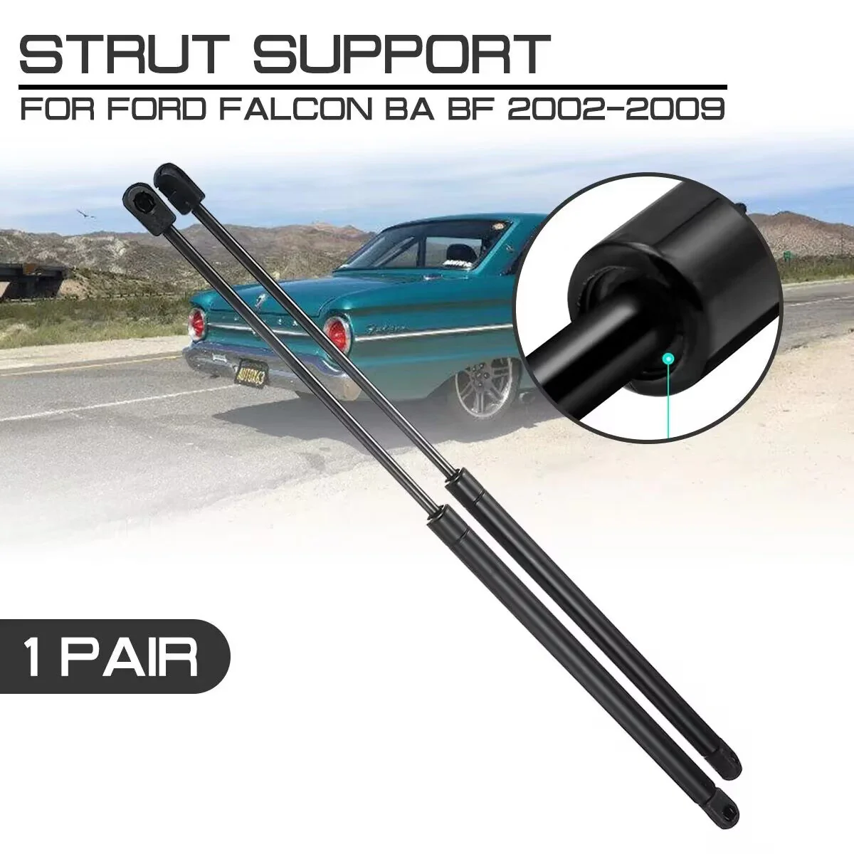 Bonnet Gas Struts For Ford Falcon BA BF 2002-2009 - Image 7