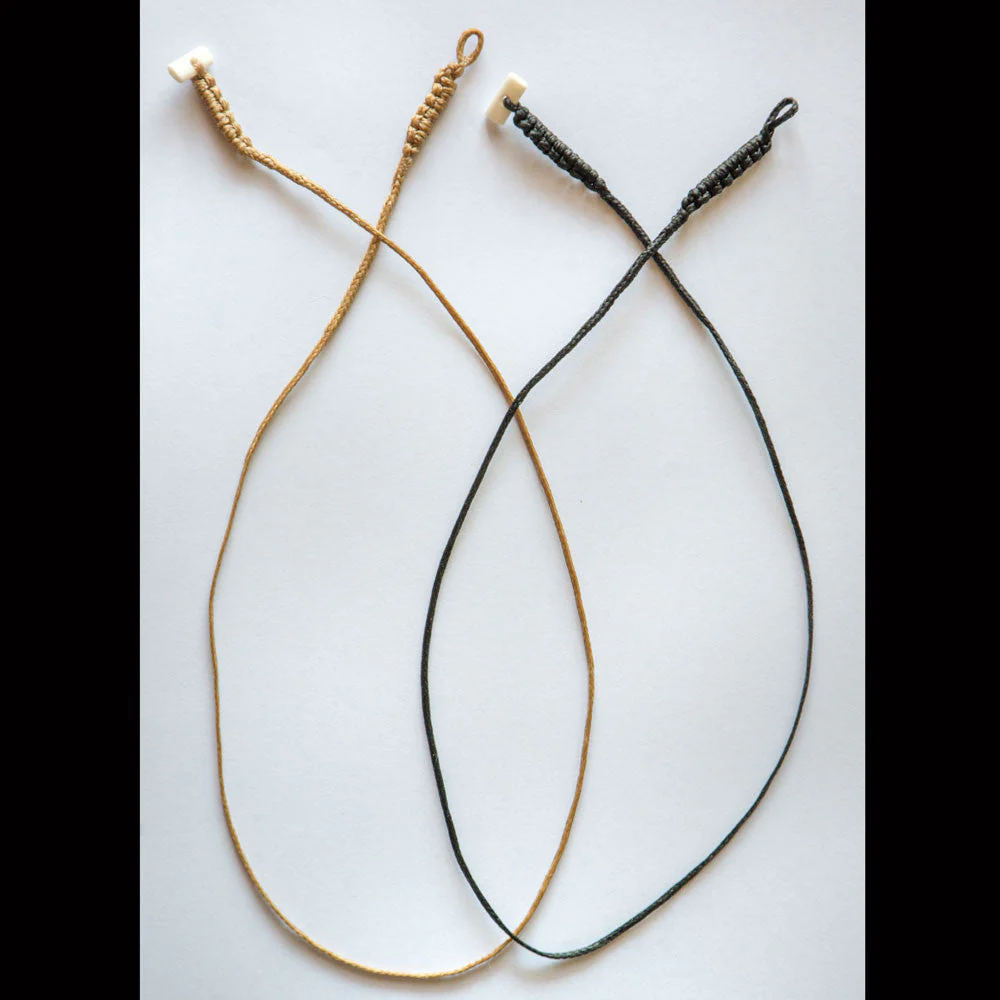 Braid Cords with Bone Toggles -C2 Black / Thick (1.8mm) - Image 2