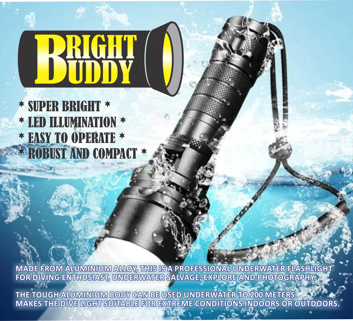 BrightBuddy DeepQuest 100 Premium Dive Torch - Image 3