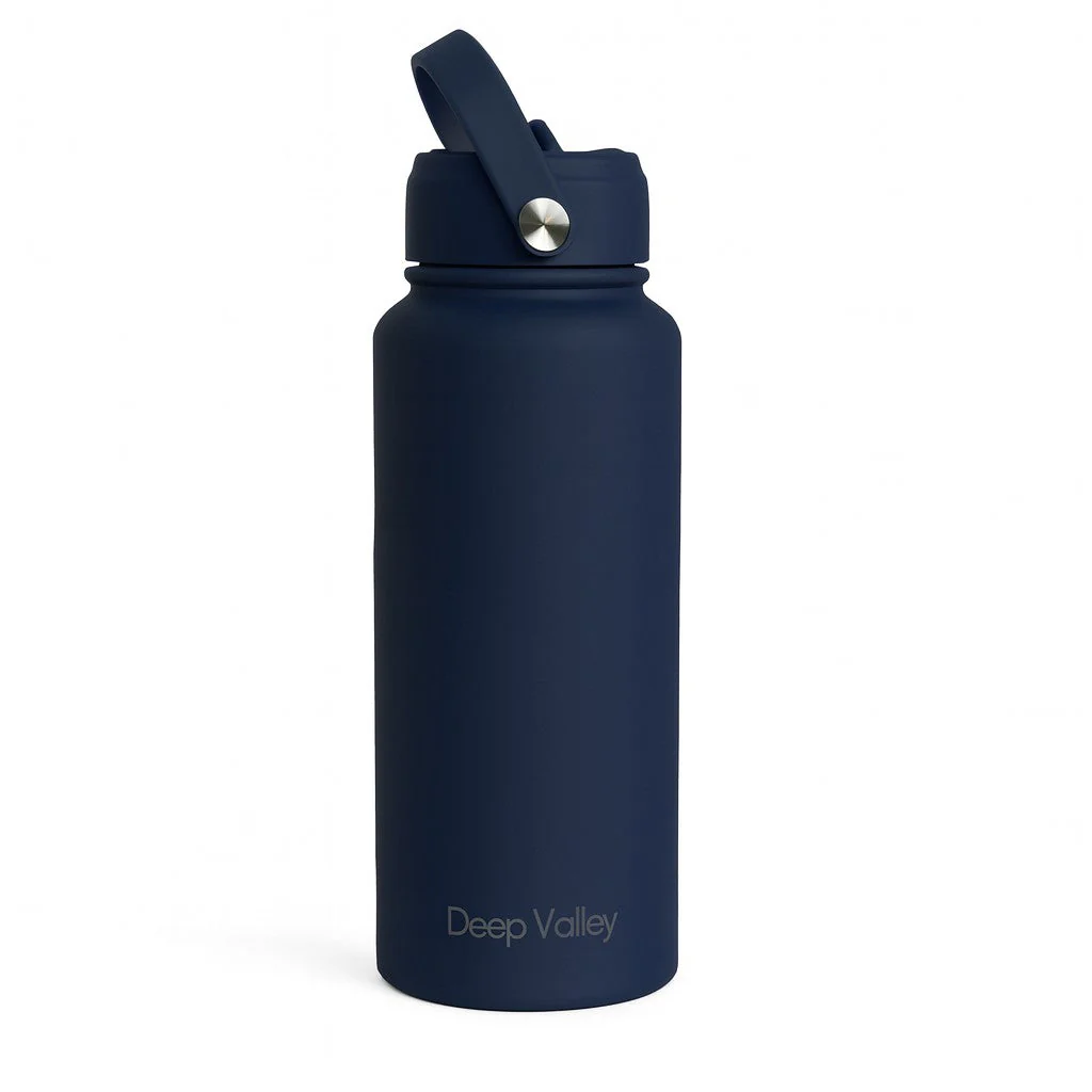 Bundle: Indigo Blue 1L Insulated Bottle + Black DayTrip Mini Bag - Image 6