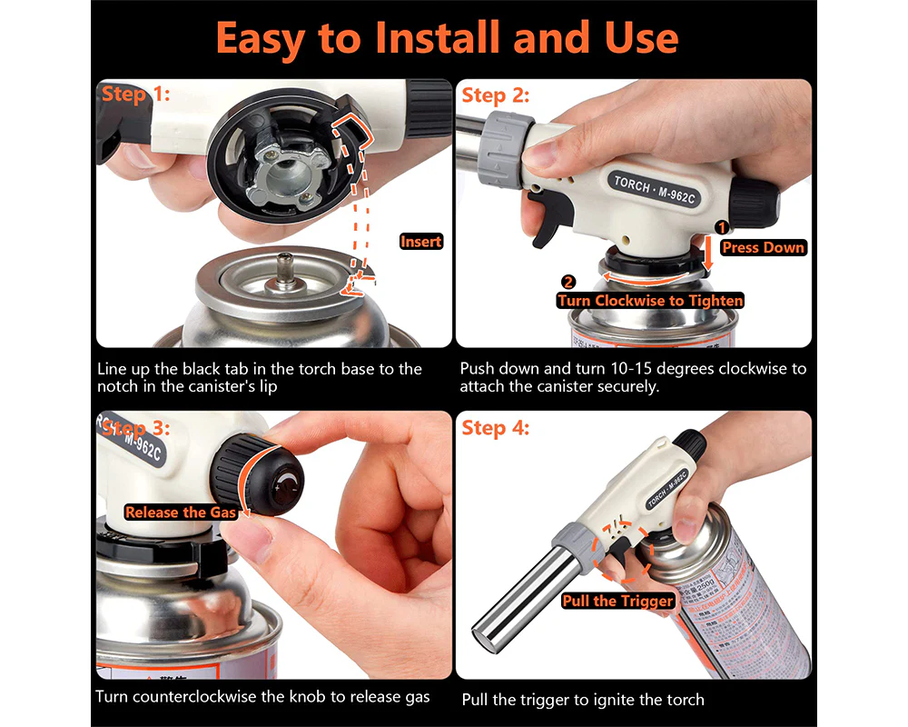 Butane Gas Torch Blow Lighter Cannister - Image 4