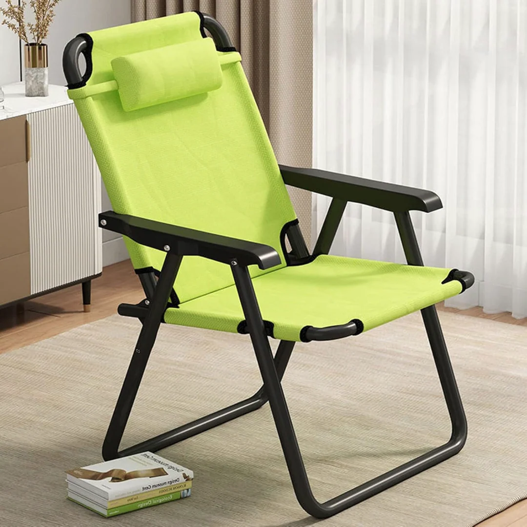 Camping Chair Foldable Chair With Footrest (Blue) - Image 5