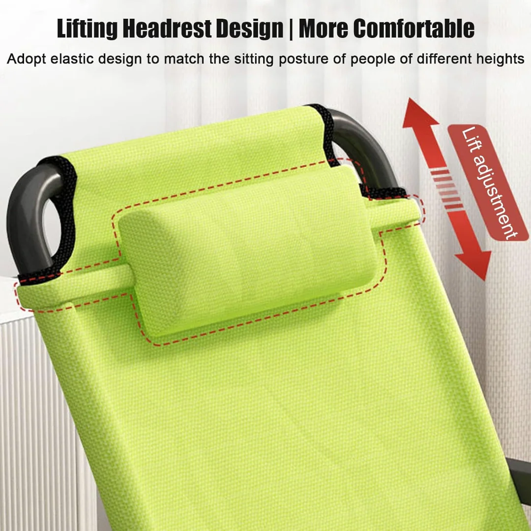 Camping Chair Foldable Chair With Footrest (Grey) - Image 5