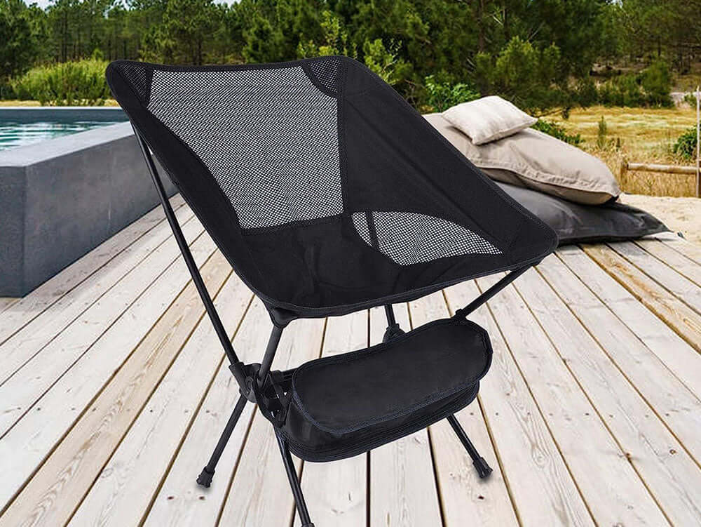 Camping Chair/Outdoor Folding Chair-Black - Image 4