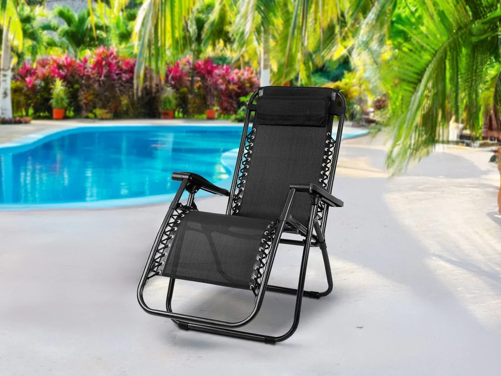 Camping Chair Zero Gravity Reclining Outdoor Garden Beach Chair - Image 6