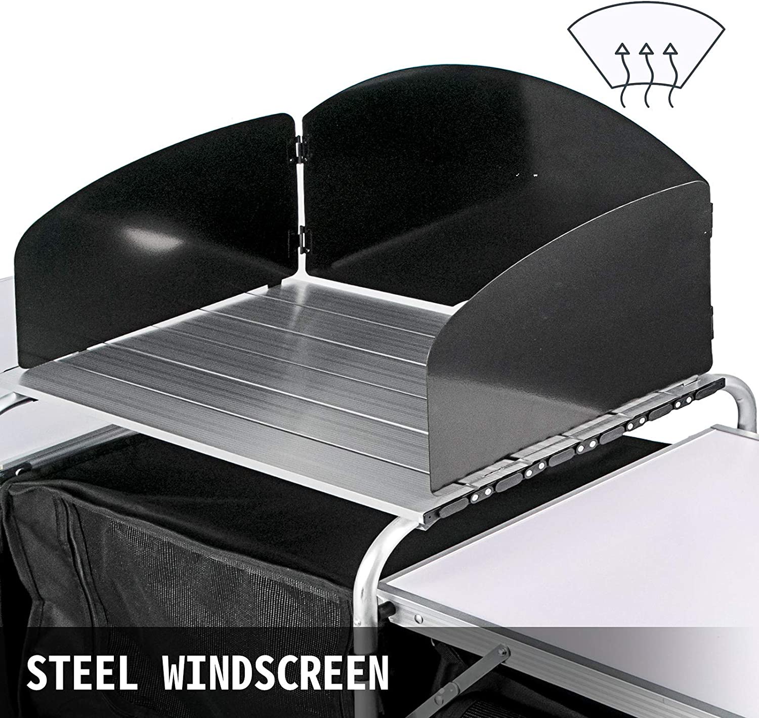 Camping Kitchen Table Portable Folding Camp Cook Table - Image 8
