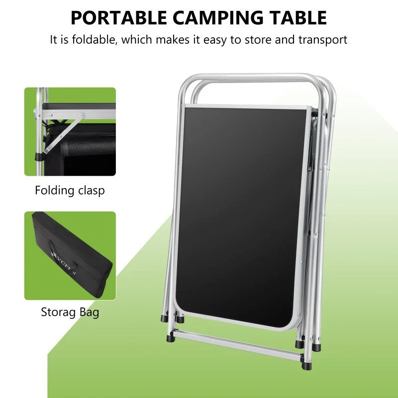 Camping Kitchen Table Portable Folding Camp Cook Table - Image 4