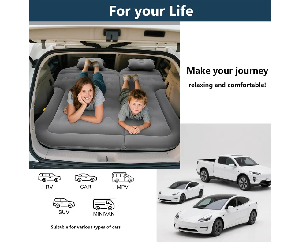 Car Inflatable Air Mattress with Pump - Image 8
