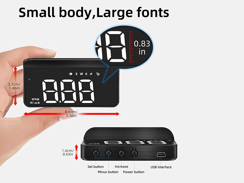 Car Head Up Display/Windshield Projection Speedometer - Image 6