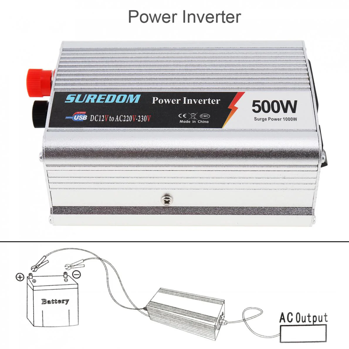 Car inverter 12V to 220V 500W - Image 3