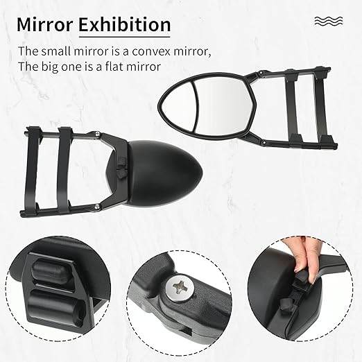 Car Rearview Clamp-On Towing Mirrors - Image 4