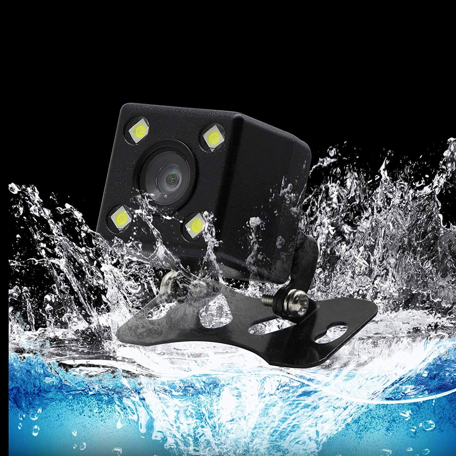 Car Rearview Reversing Camera 4 LED Night Vision - Image 2